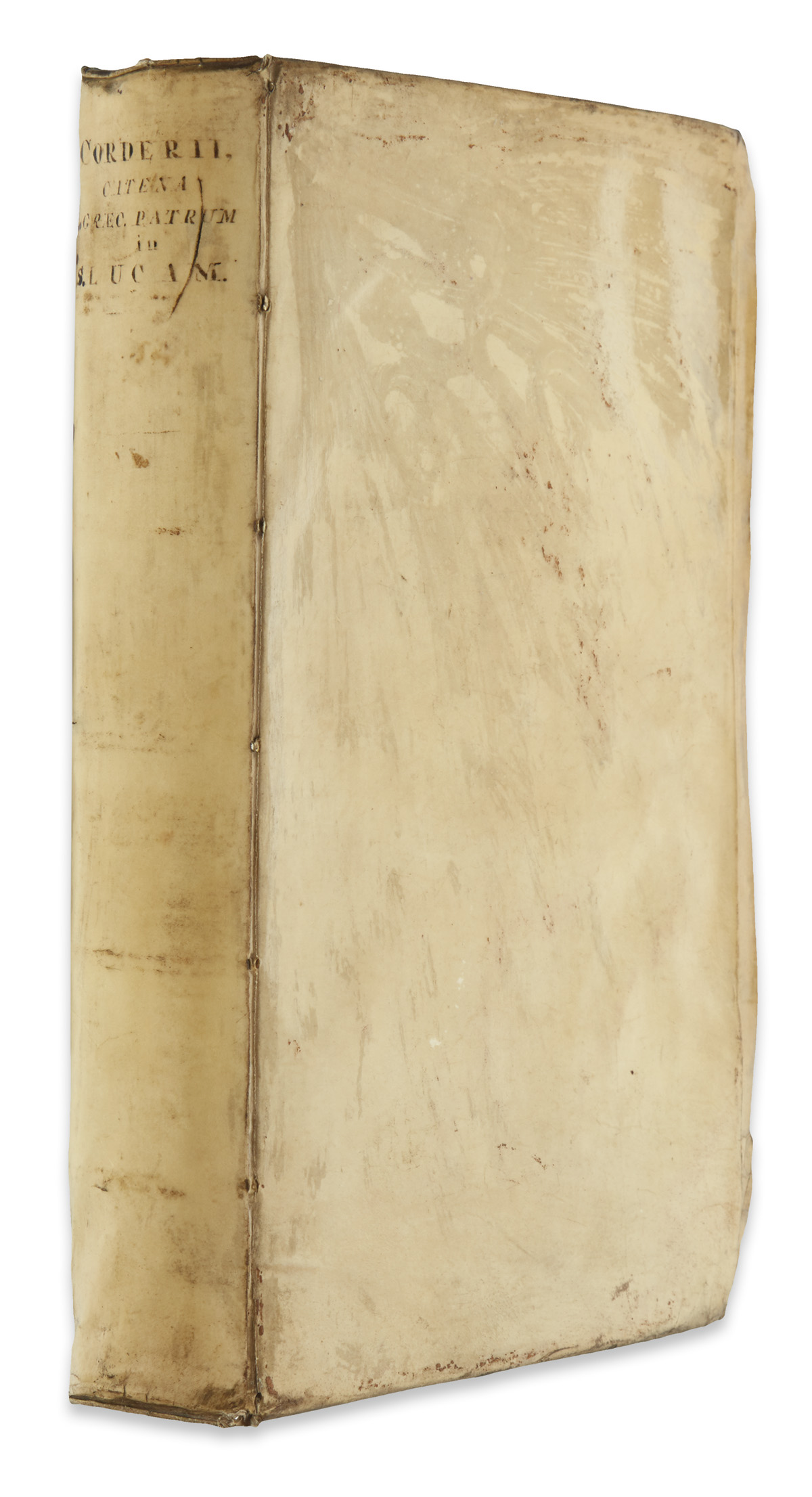 CORDIER, BALTHASAR, S. J., editor. Catena sexaginta quinque Graecorum Patrum in S. Lucam.  1628
